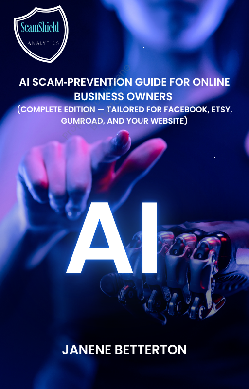 AI SCAM‐PREVENTION GUIDE FOR ONLINE  BUSINESS OWNERS